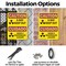 Signmission Radiation & Laser Sign, 10 in H x 7 in W, Plastic, Rectangle OS-2PACK-CR-P-710-L-10199 - alternate 2